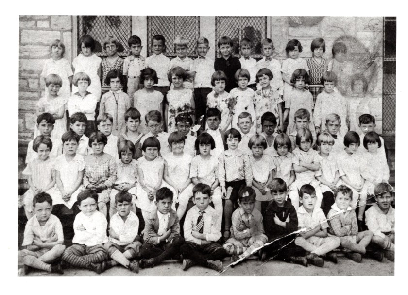 First grade at St. Edward's parochial school, St. Louis. About 1928.