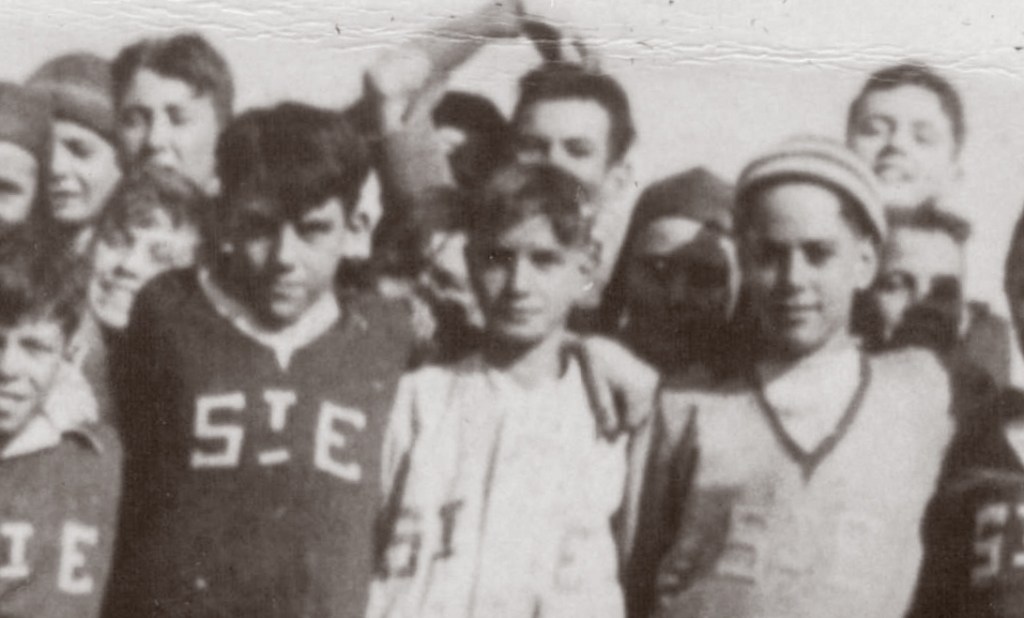 St. Edward's soccer team 1935, detail